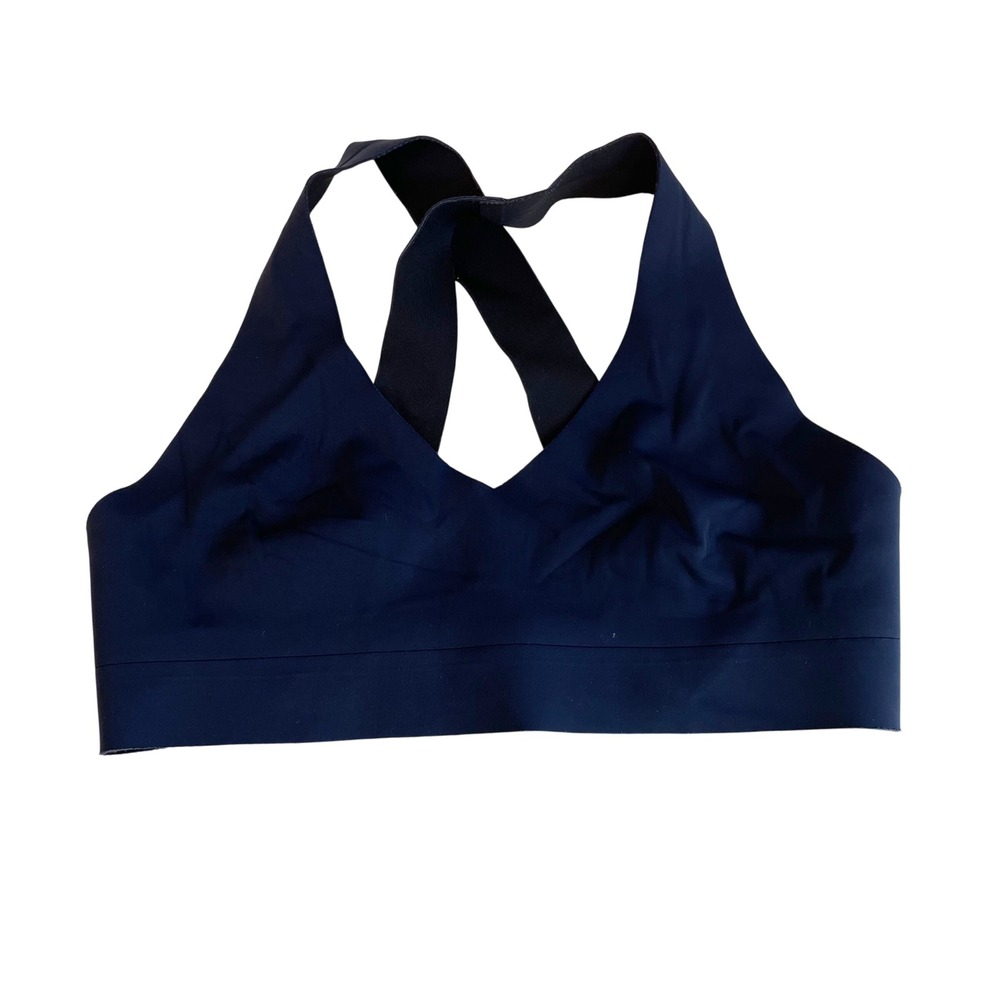Athleta Reversible Crossback Strap Sports Bra Navy Womens S Workout Activewear